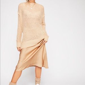 Free People Transparent Crew Sweater